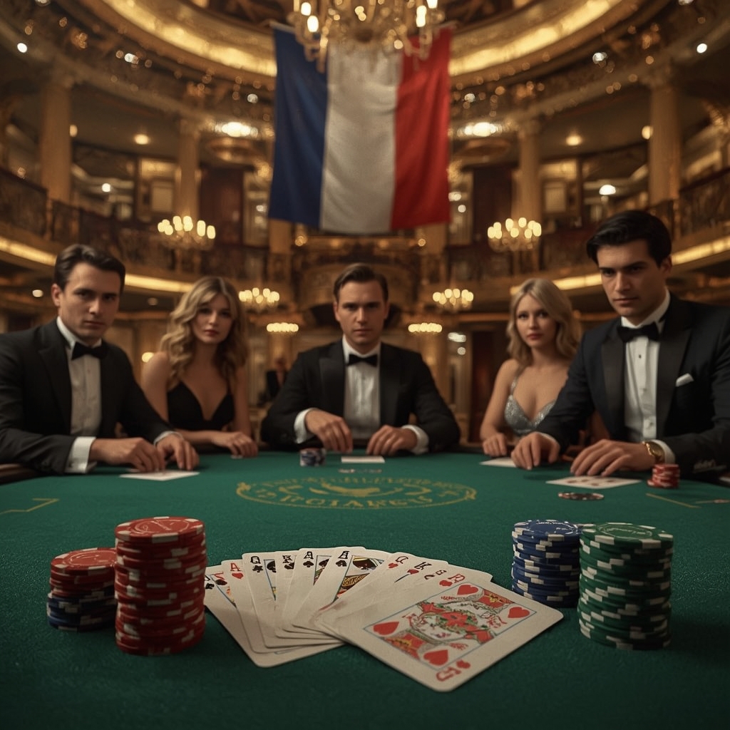 Poker en ligne en France JULIUS CASINO avec drapeau français